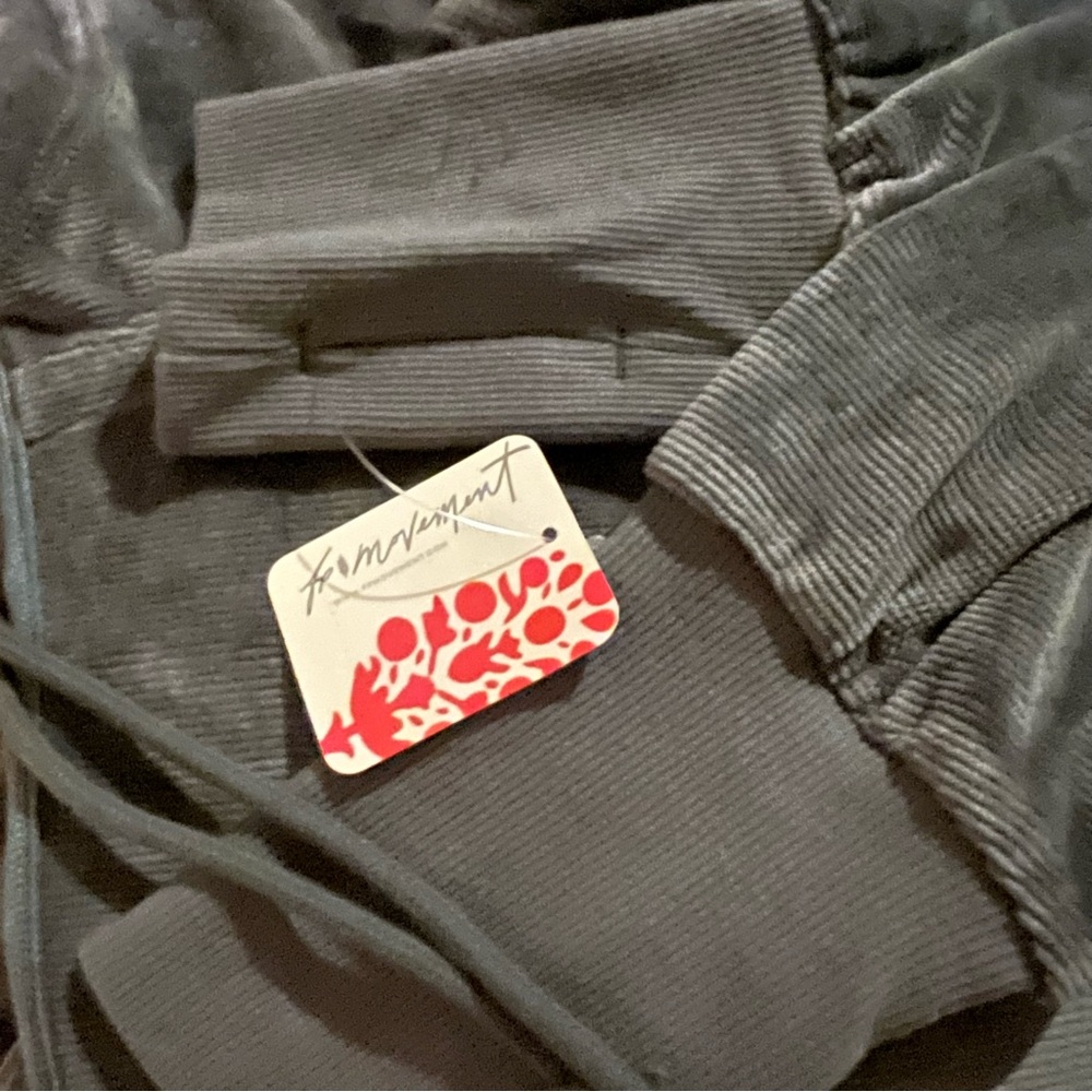 FP Movement by Free People Charcoal Velvet Hooded Jumpsuit - Picture 4 of 6